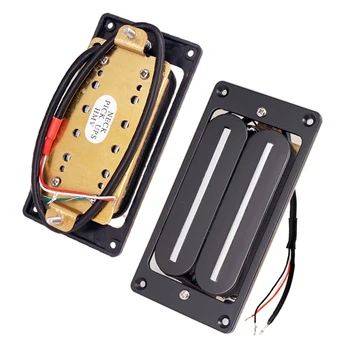 

Set of 2 Double Track Humbucker Pickups with Frame for Electric Guitar Replacements