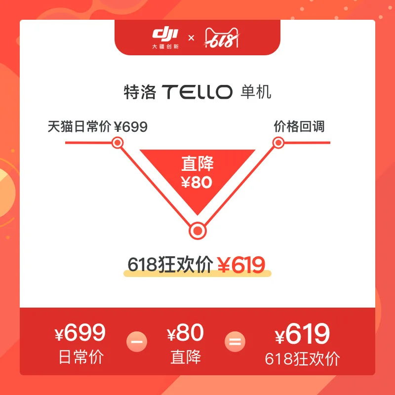 

[Speed Remote Control] Tello Airplane Unmanned Aerial Vehicle Delivery Educational 6 Months Aerial Photography