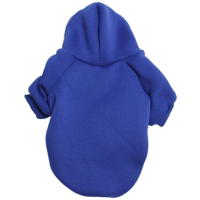 Blue Новые толстовки с капюшоном для домашних животных Одежда для собак шесть цветов жилет дышащий Удобный подходит для маленьких и средних собак и кошек моющиеся - Цвет: Blue