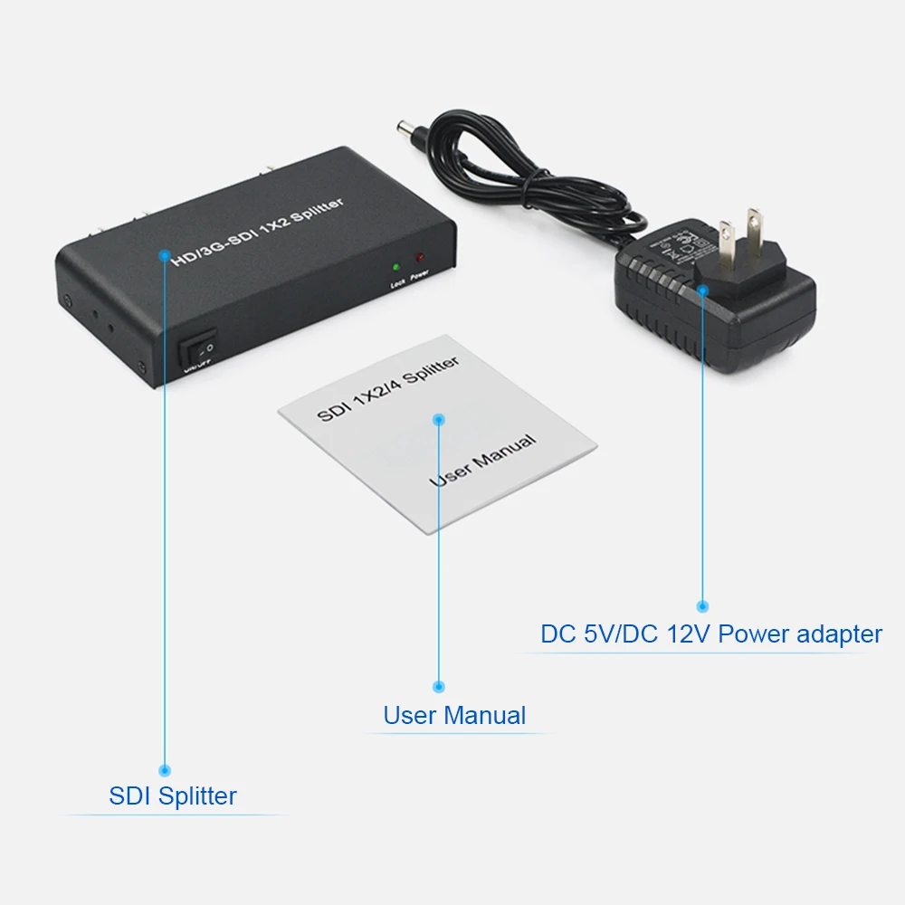 AYS 12 SDI сплиттер 1X2 видео конвертер HD/3g SDI ретранслятор поддержка 1080P распределительный удлинитель для проектора монитор камеры