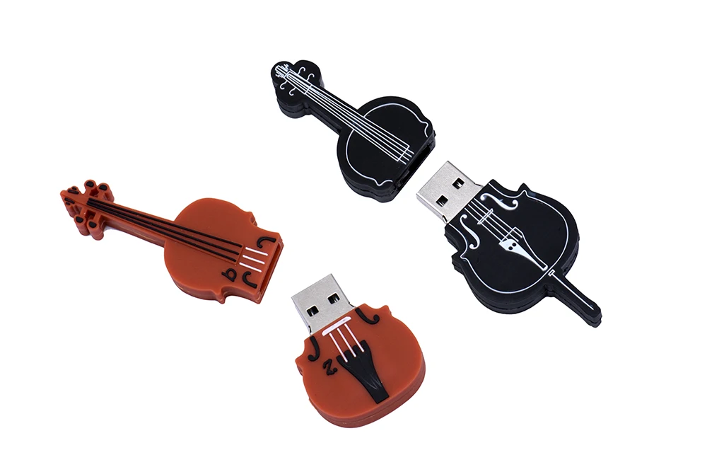 JASTER Music Model USB flash drive Guitar Pen drive Violin Pendrive Cello Memory stick Beth U disk Free key chain 16GB 32GB 64GB
