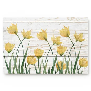 

Home doormat Yellow Tulip living room door mats outdoor/indoor home decoration Anti-Slip bathroom kitchen mat