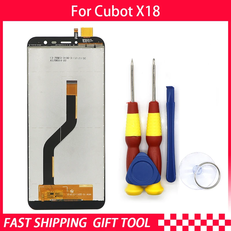 

Новый Оригинальный сенсорный ЖК-дисплей ЖК-экран для Cubot X18 запасные части + инструмент для разборки + клей 3M