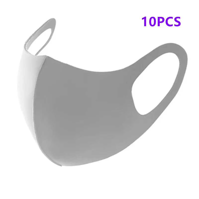 10pcs Kids Multicolor Mouth Mask Reusable Mask Washable Face Shield Masque Mask With Breathing Valve And Adjustable Rope Mask