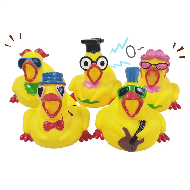 squeaky rubber duck dog toy