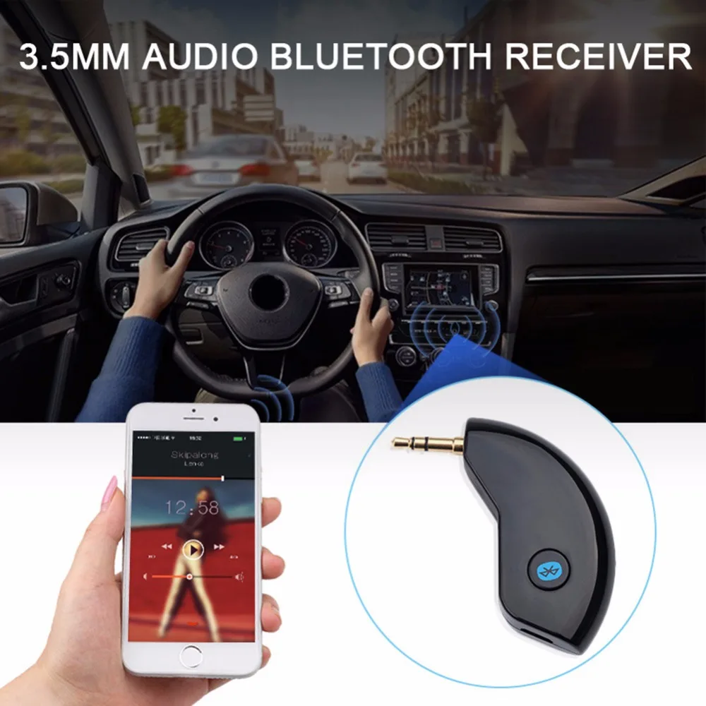 BC20 Bluetooth приемник музыкальный плеер Hands-free BT для Aux адаптер автомобильный аудио комплект w/3,5 мм ключ USB зарядное устройство RF