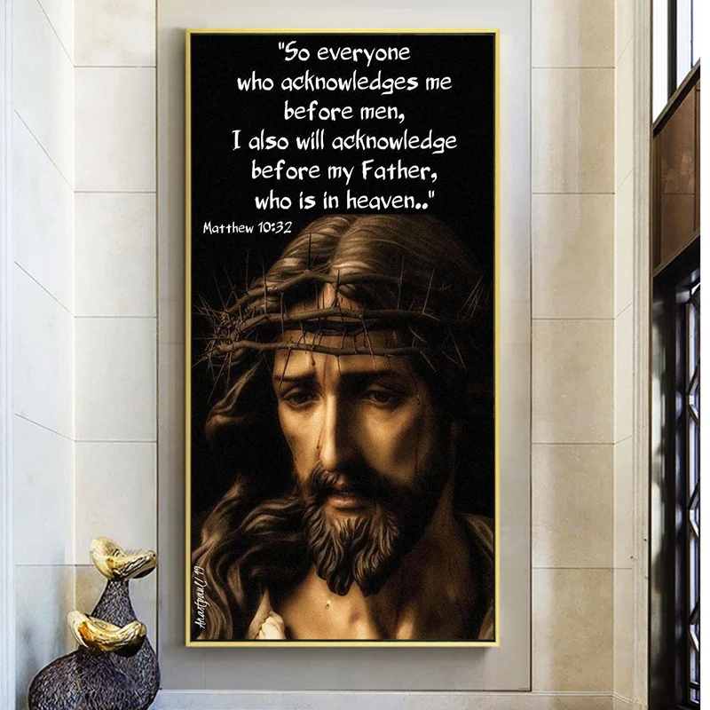 Картина с изображением Иисуса портрет картина маслом на холсте постеры и принты