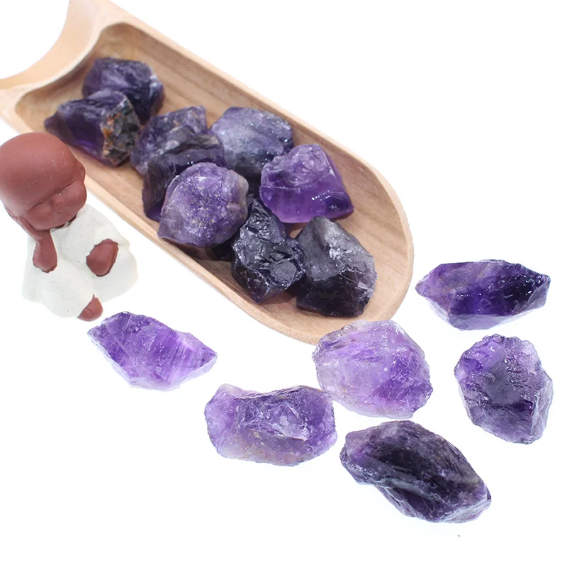 Натуральный Кристальный Грубый Камень Фиолетовый грубый камень нефрит сырье