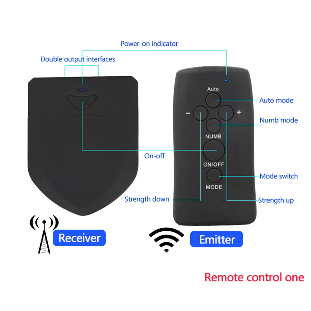 Electro Sex Toys Electric Sex Toys Wireless Remote Control Two Output Electric Shock Host E-Stim Power Therapy Box Machine Medical Themed Adult Sex Toy Accessories