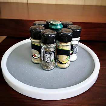 

Non-Slip Rotating Storage Tray Fruit Snack Dried Storage Plate Multifunctional Plastic Desktop Organizer For Kitchen Bathroom