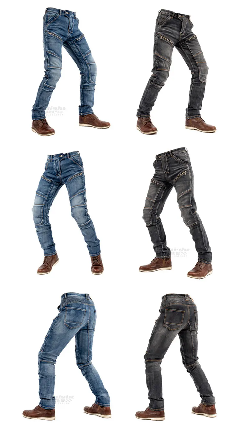 calça jeans masculina de aramida para calça casual protetora para proteção