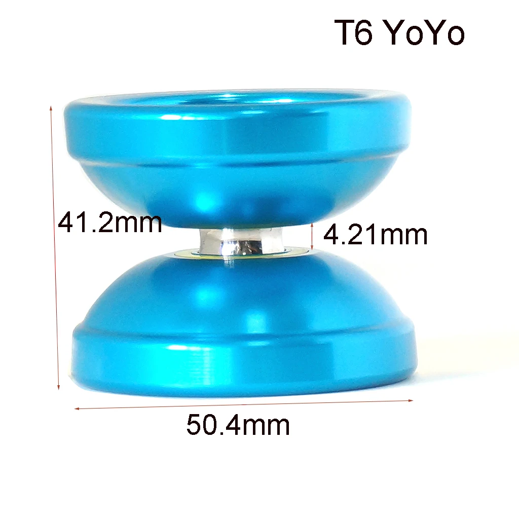 MAGICYOYO T6 Алюминий металлического сплава профессионального йо-йо D50.4mm Ширина 41,2mm 8-шариковый подшипник с веревкой YO-YO игрушки подарок для детей