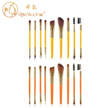

9 Branch Orange Yellow Brushes Makeup Tools Makeup Tools mei zhuang shua Foundation Brush Set
