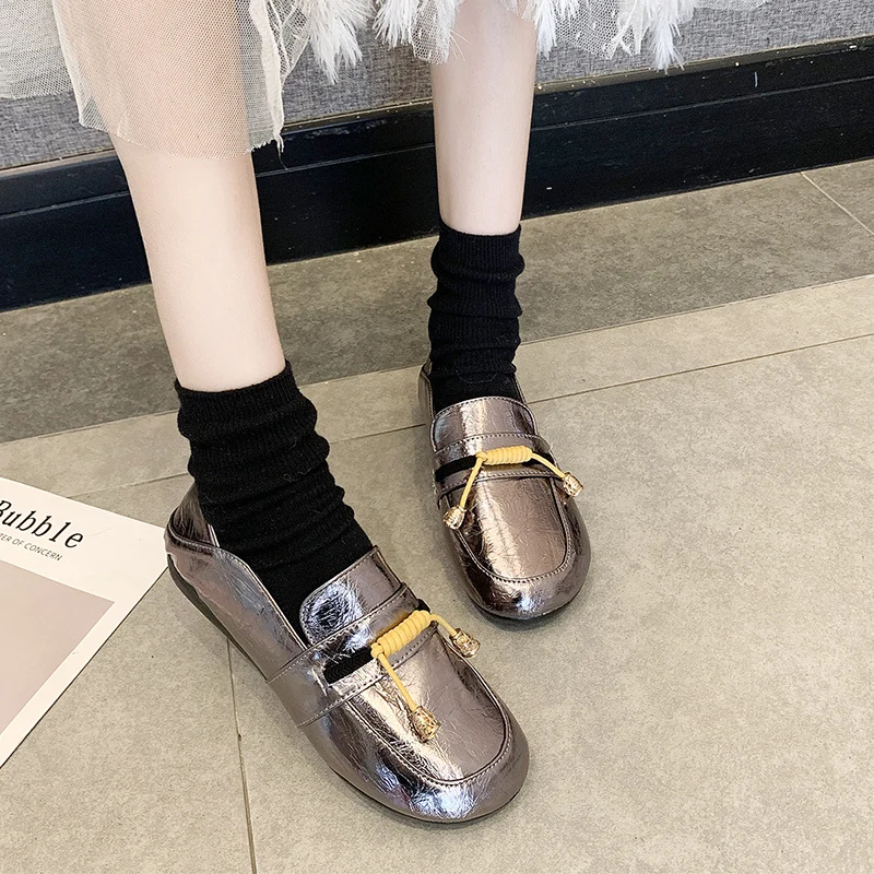 Chaussures femme; Новинка; весенняя обувь на плоской подошве; женские лоферы; удобные мягкие лоферы; женская повседневная обувь; zapatos mujer