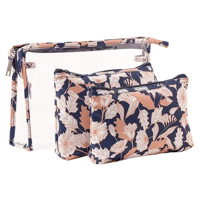 Transparent PVC Portable Waterproof And Dustproof Travel Three Piece