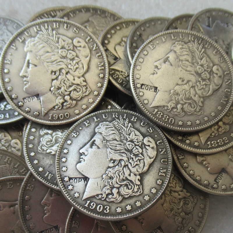 Whole Set Of Morgan Dollars 1878 1921 96pcs American Copy 1878 1921 96pcs American
