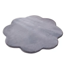 Ковер в форме цветка, ковры для гостиной, декор из искусственного меха, ковер для детской комнаты, Длинные Плюшевые коврики для спальни, мохнатый ковер, современный коврик