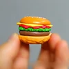 4Pcs/set Mini Simulation Food Hamburger For Kids Doll Accessory Pretend Play Kitchen Toys Dollhouse Miniatures DIY Decoration 4