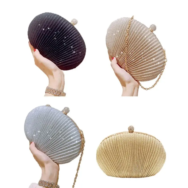 

2020 Fashion Women Evening Bag Ladies Wedding Party Clutch Handbag Prom Chain Shoulder Purse 4XFF