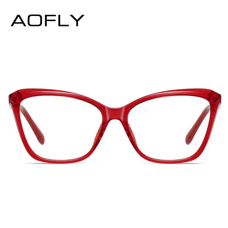 Бренд AOFLY, дизайн, синий светильник, блокирующие очки, негабаритная оптическая оправа, Ретро стиль, кошачий глаз, компьютерные игровые очки для женщин, UV400