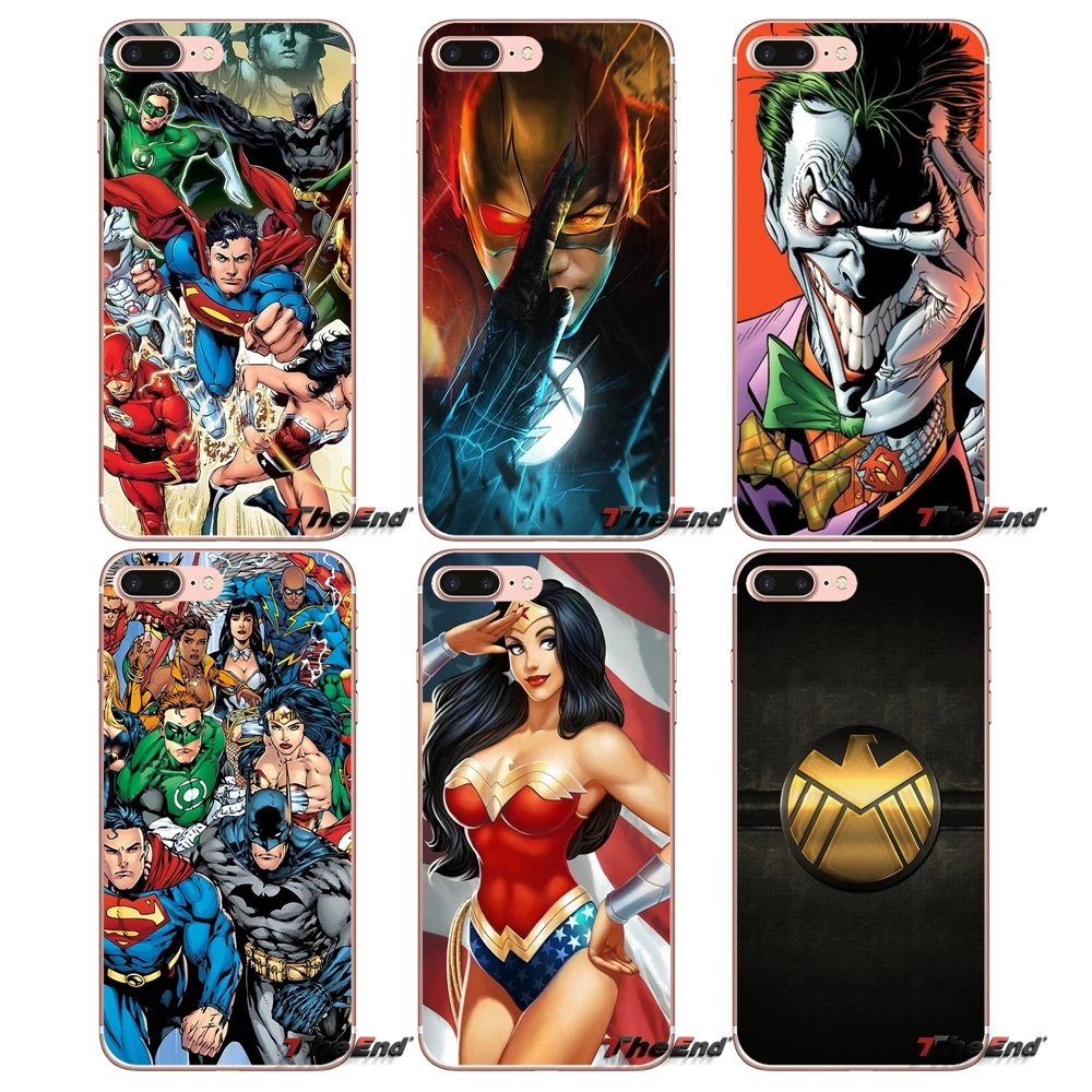 

For Samsung Galaxy S9 Plus Note 8 One Plus oneplus 5T Meizu M5s LG V30 HTC U11 dc comics The Joker all heroes Silicone Case