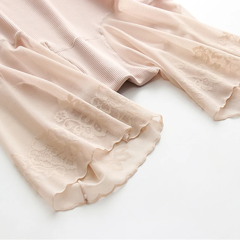 Plus Size Shorts Under Skirt Sexy Lace Anti Chafing Thigh Safety Shorts Ladies Pants Underwear Large Size Safety Pants Women safety shorts safety pants