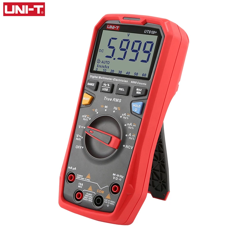 US $50.99 UniT Ut61b Ut61e Ut61b Handheld Professional Digital Multimeter Tester Unit True Rms Auto Range 6000 Counts Dc Ac 1000v