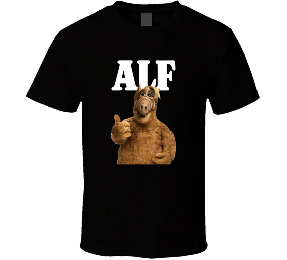 Alf ТВ шоу Ретро футболка мужская Tasty Cat НЛО комедии серии чужеродный подарок