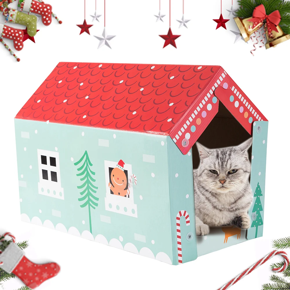 corrugated cardboard cat house