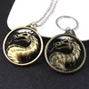 Game Mortal Kombat Keychain Metal Alloy Animal Dragon Key Ring Holder Chaveiro Gift for Men Car Key Accessories ► Photo 1/6