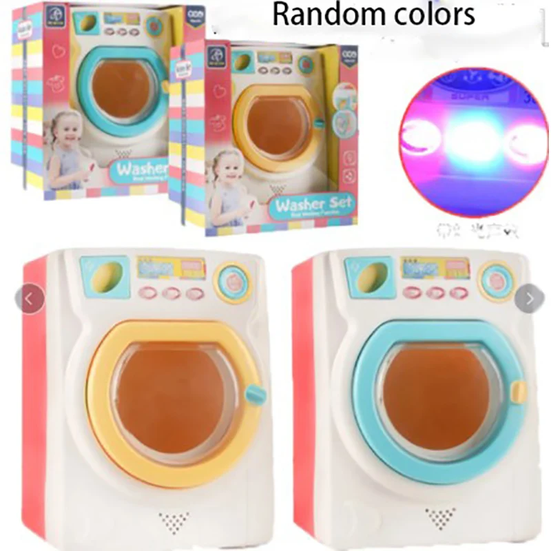 Children's Play House Game Toy Electric Stimulation Washing Machine with Sound and Light Effect