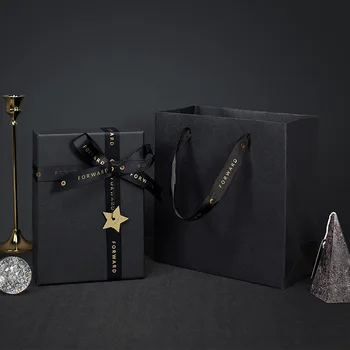 

black коробка упаковка подарочная perfume cosmetic lipstick box birthday Valentine's Day wedding anniversary gift packing box