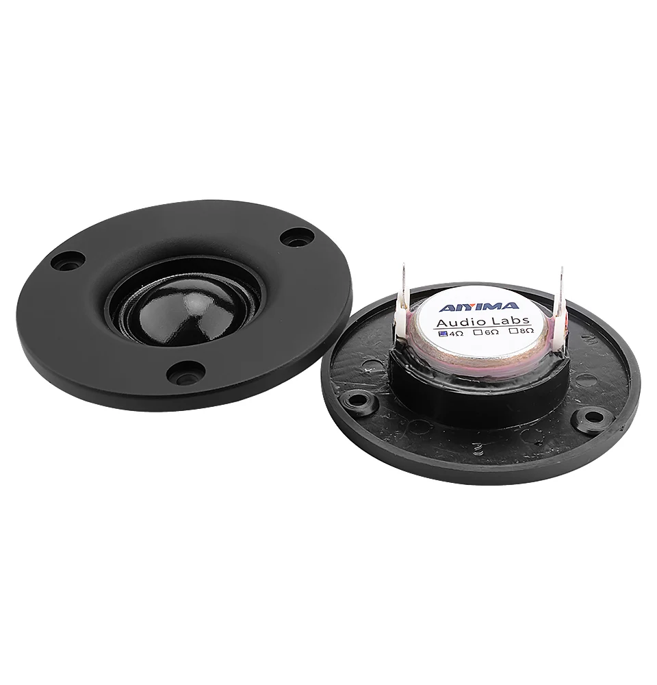 AIYIMA 2 шт. 3 дюйма Hifi Fever твитер динамик драйвер 4Ohm 6Ohm 25 Core шелковая пленка ВЧ Колонка Громкий динамик для домашнего кинотеатра DIY