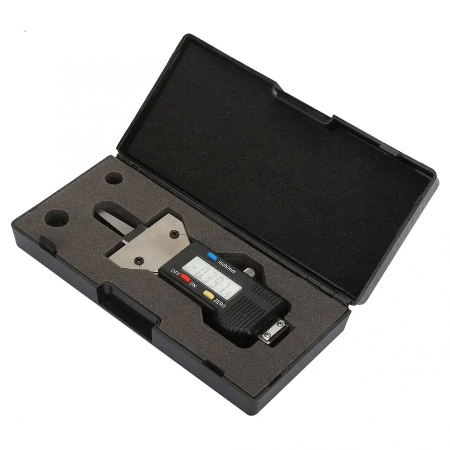 Детектор шин 0-25 мм ЖК-цифровой измеритель глубины для шин 0,01 мм инструмент для проверки протектора(без батареи) высокая точность измерения