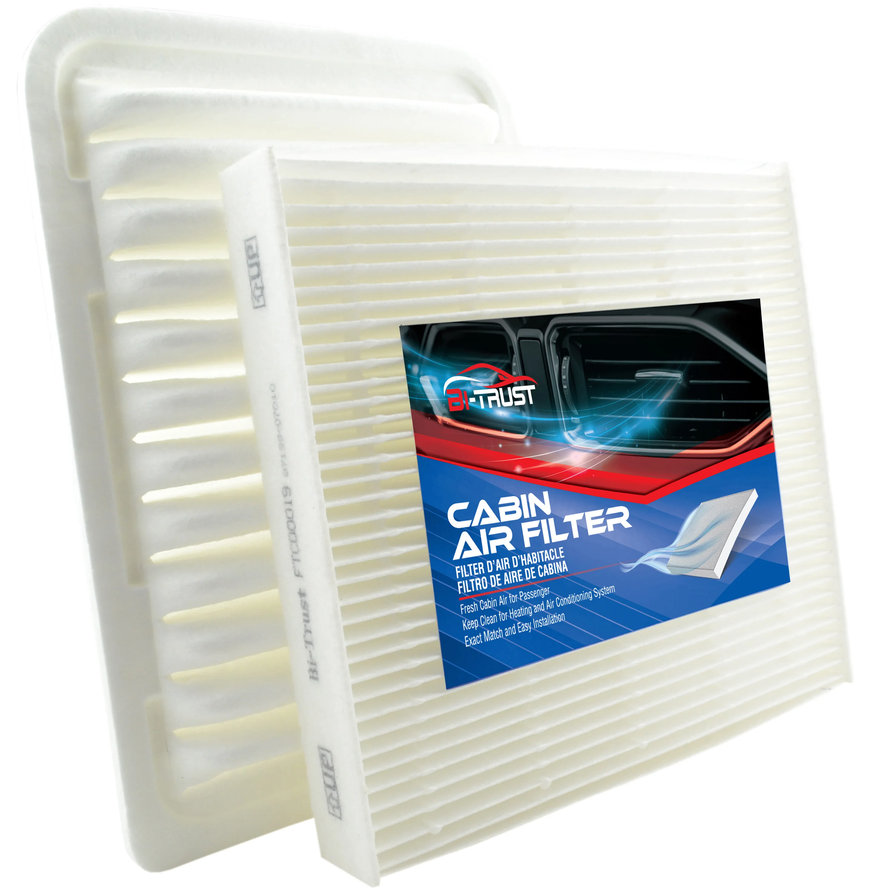 

Bi-Trust Engine & Cabin Air Filter for 2009-2019 Toyota Corolla/2009-2014 Toyota Matrix 2009-2010 Pontiac Vibe/2016 Scion IM