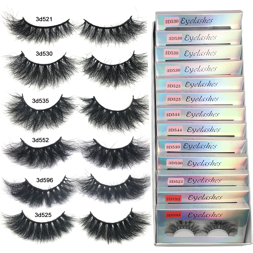 Červený siréna načechraný norek lashes krátký nepořádný nejasný přirozený řasy 10mm-18mm hamdmade reálný 3D norek řasy líčení nepravý lashes