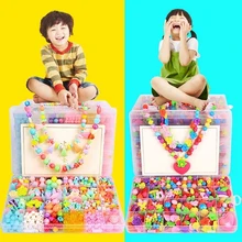 Bracelet perlé fait à la main pour filles, 24 grilles, jouets créatifs pour filles, tissage, fabrication de bijoux