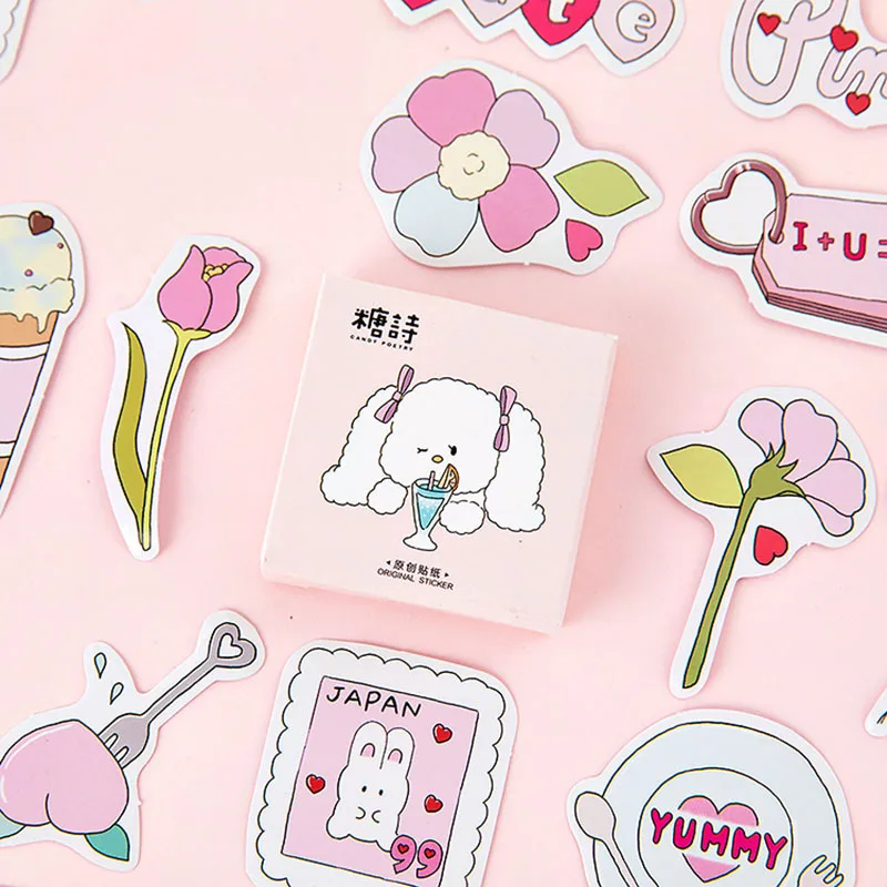 45 шт милые наклейки с собачкой s Kawaii канцелярские наклейки s Мультяшные наклейки для детей DIY Декор Скрапбукинг дневники принадлежности для альбома