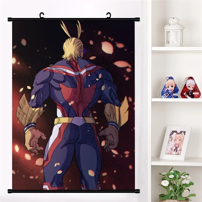 Аниме Boku no My Hero Academy All Might настенный плакат Otaku коллекция домашнего декора арт-подарки - Цвет: R