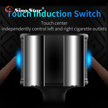 

SINO STAR Universal 2 Way Car Cigarette Lighter +LED Light Switch Auto Socket Splitter Charger USB 12V/24V Hot Sale
