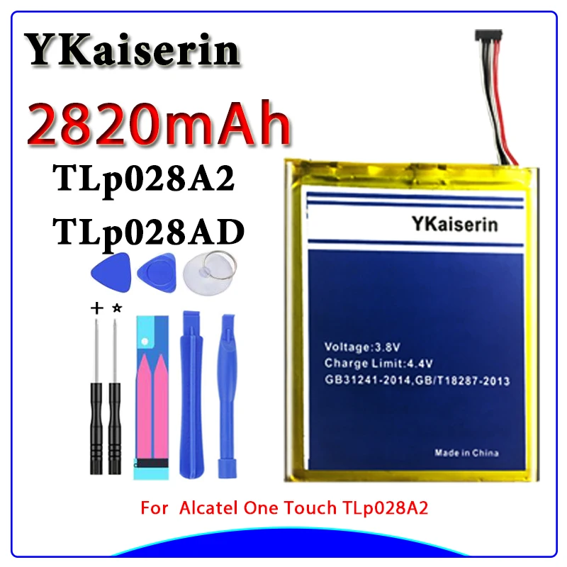 

Free Tool Tablet Battery TLp028A2 TLp028AD For Alcatel One Touch Pixi 3 (7) LTE / Pixi 3 7.0 4G Batteries 2820mAh