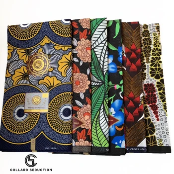 

CS latest 2020 african wax fabric 6 yards african wax prints polyester sewing material african fabric for african ankara dress
