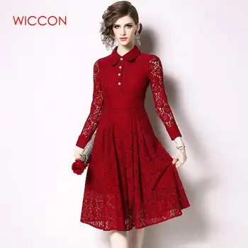 

Plus Size Elegant Lace Dress Female Large Size Evening Party Dresses Vestido 2020 New Women Summer Autumn Big Size Dress