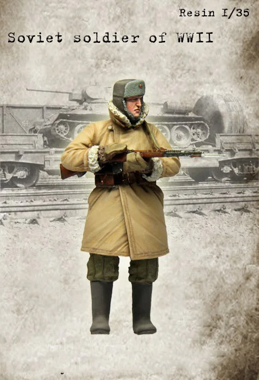 

1/35 Resin Model Building Kit Figure Soviet male