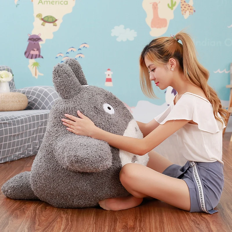 10-70 см kawaii Totoro плюшевые игрушки в японском стиле студия Ghibli Аниме Кот чучело длинный мой сосед подушка для детей кукла