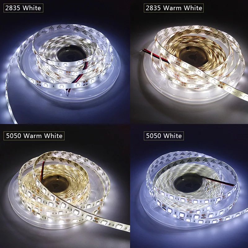 5M Светодиодные ленты светильник 5050 DC12V 300led гибкие светодиод теплый белый 2835 белая