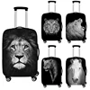 Black White Animals Luggage Cover Lions Tigers Horses Pattern 18-32 Inch Suitcase Covers High Elastic Travel Trolley Case Cover 1