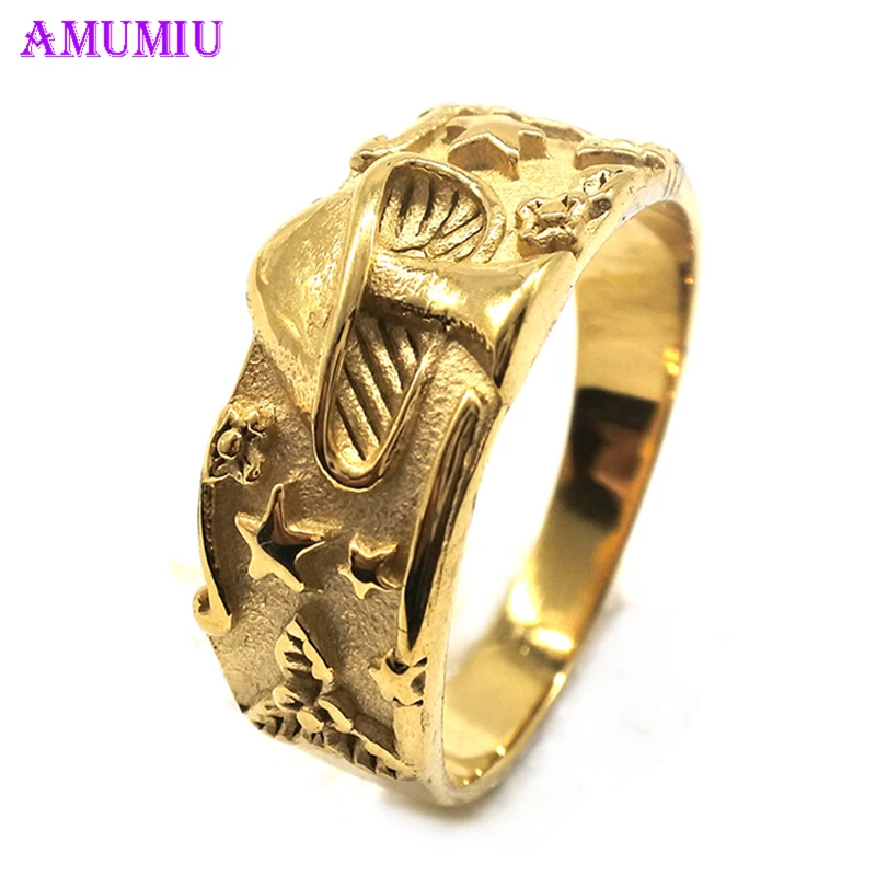 Anillo de moda para mujer con vegetal de amuminiplant, anillos de estilo imperio para hombre, Color dorado Punk ruso, grande R076| Anillos| - AliExpress