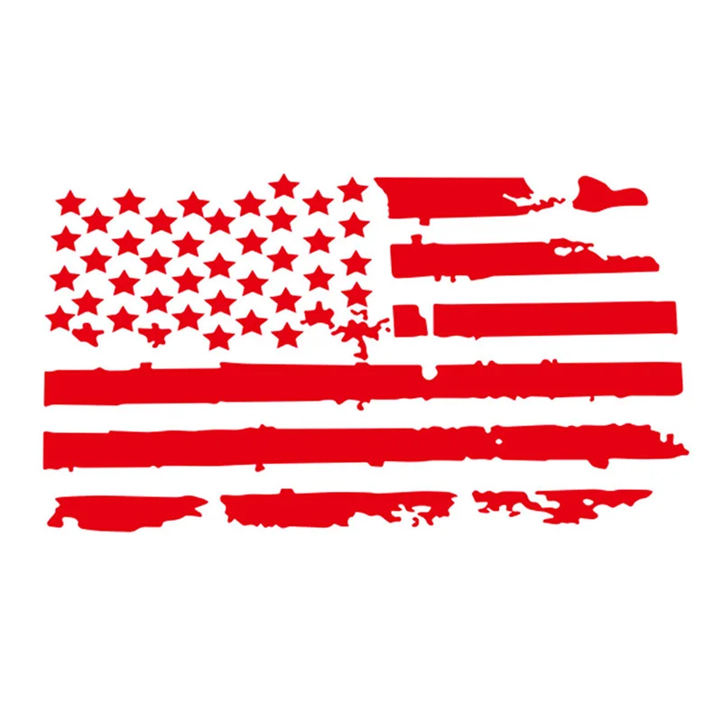 

PVC Black USA Flag Totem Style Auto Car Hood Window Graphics Decal Sticker Decor