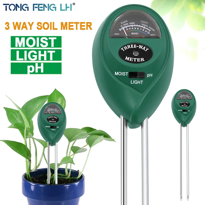 most Best Price 3 in 1 Soil Moisture Sunlight PH Meter Tester Garden